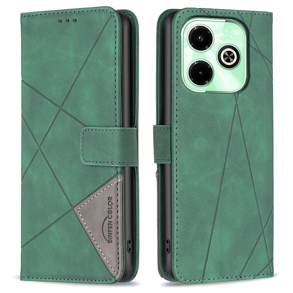 BINFEN COLOR BF05 For Transsion Infinix Hot 40 / Hot 40 Pro Leather Case Stand Wallet Cover - Black BINFEN COLOR BF05 For Transsion Infinix Hot 40 / Hot 40 Pro Leather Case Stand Wallet Cover - Black